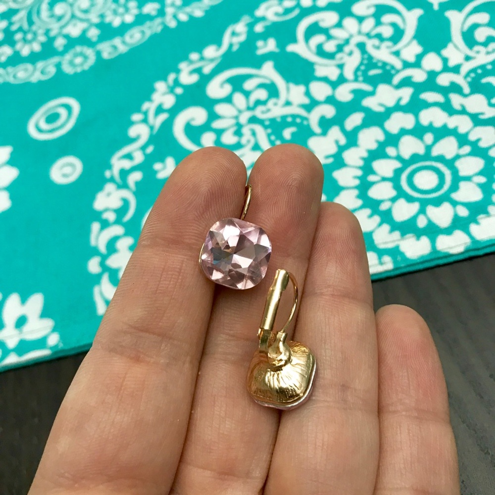 NEW!💙💎💗PALE PINK! RHINESTONES!💗💎💙GOLDEN DROP - Picture 4 of 8